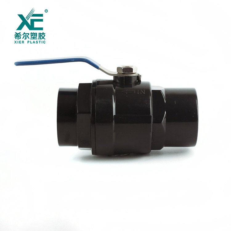 PVC简单球阀 UPVC 钢柄球阀 PVC塑料水管 阀门开关 50mm