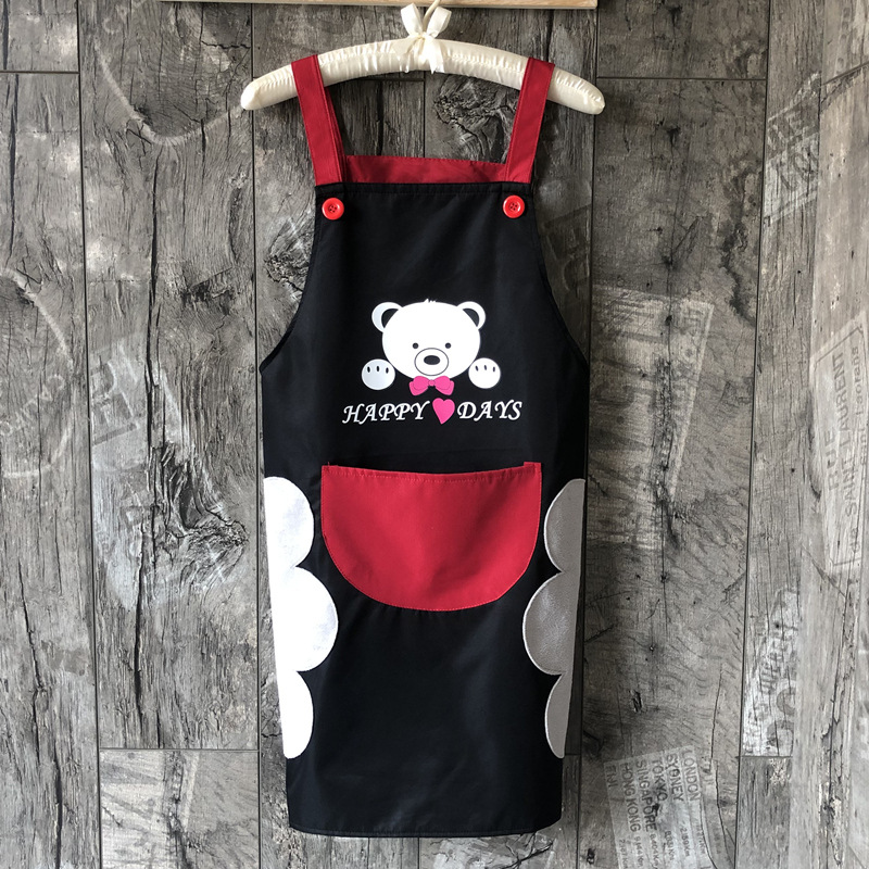 Delantal de correa de mano borrable para el hogar a prueba de aceite a prueba de agua logotipo personalizado de cocina Linda ropa de trabajo para hombres de moda