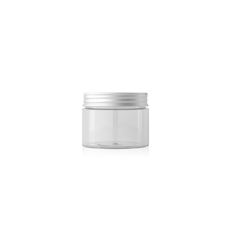 150g cubierta de aluminio transparente PET tarro de crema botella de embalaje botella de plástico en stock langwei fábrica de Envases ventas directas