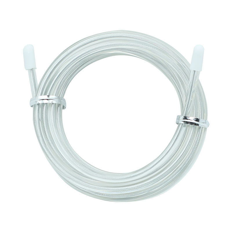 6501 cable de acero recubierto de plástico estándar de 4mm con cubierta protectora anticorte cuerda de saltar cuerda de repuesto cuerda de examen resistente al desgaste