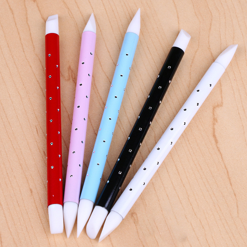 Nail tools double-headed silicone pen carving embossing pen 5 PCs suit nail magic mirror powder brush sticker Press stick Nail tools double-headed silicone pen carving embossing pen 5 PCs suit nail magic mirror powder brush sticker Press stick