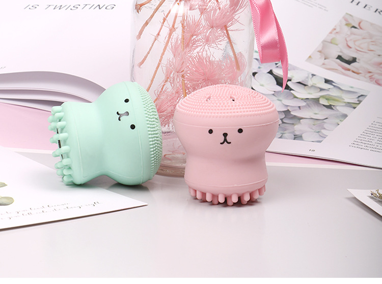 Cute Octopus Silica Gel Cleansing Brushes 1 Piece display picture 1