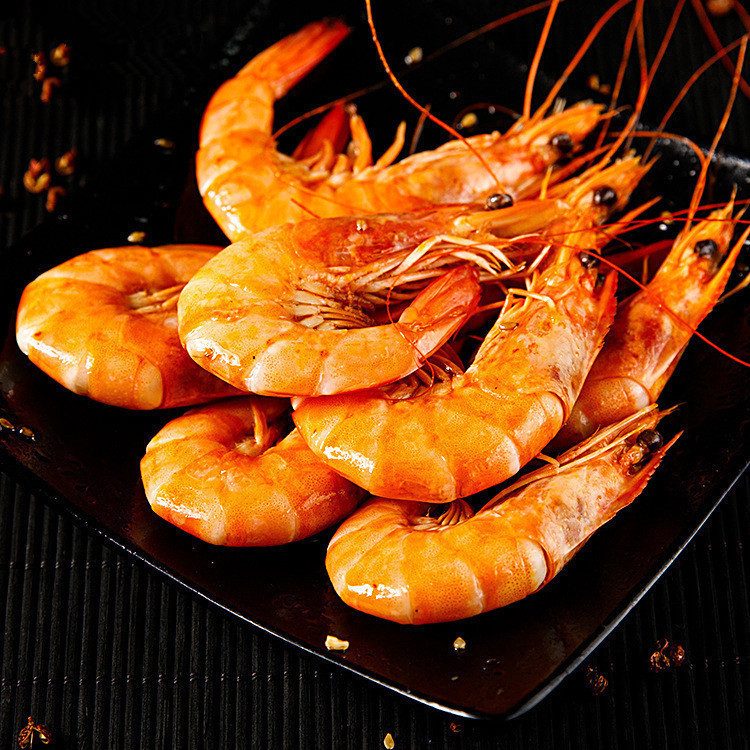 大虾熟食即食网红小海鲜香辣虾口味虾麻辣对虾零食基围虾|ms