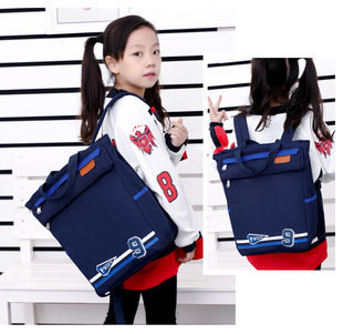 Tutoring bag schoolbag tote bag for boys and girls children tutoring bag book bag for making up lessons hand can be customized pattern