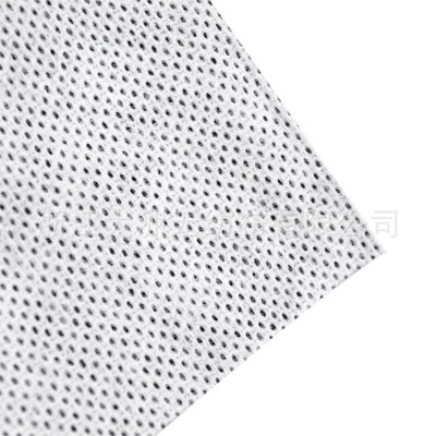 厂家直销 水刺无纺布 配比无纺布 PET无纺布 半交叉 网孔纹 EF纹
