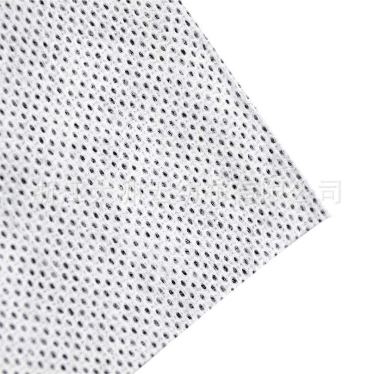 厂家直销 水刺无纺布 配比无纺布 PET无纺布 半交叉 网孔纹 EF纹