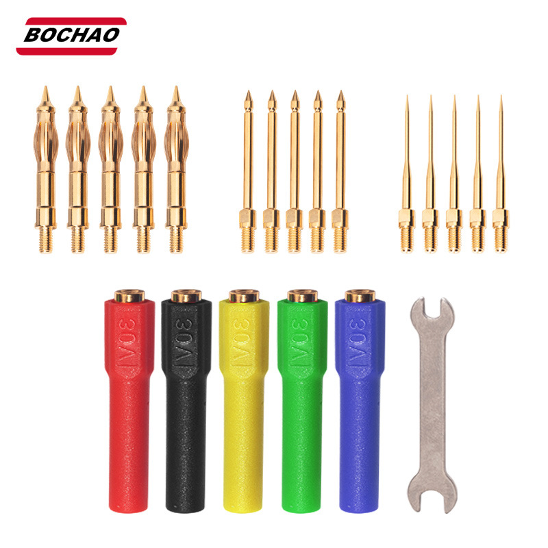 万用表探针通用型多功能可拆免破线测试探棒特尖极细汽修测试探针