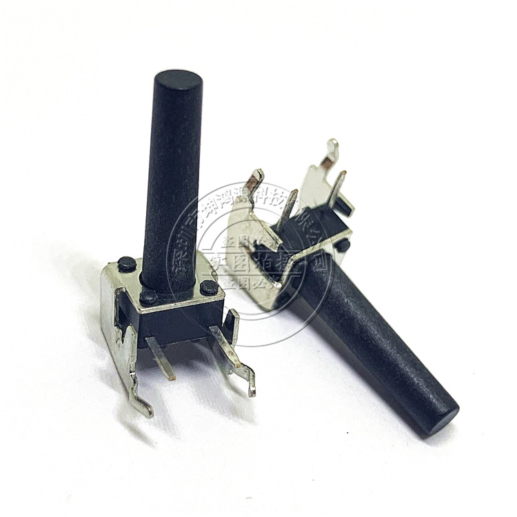 6*6*18MM带支架轻触开关 卧式侧按键开关 6*6*18支架微动按键开关