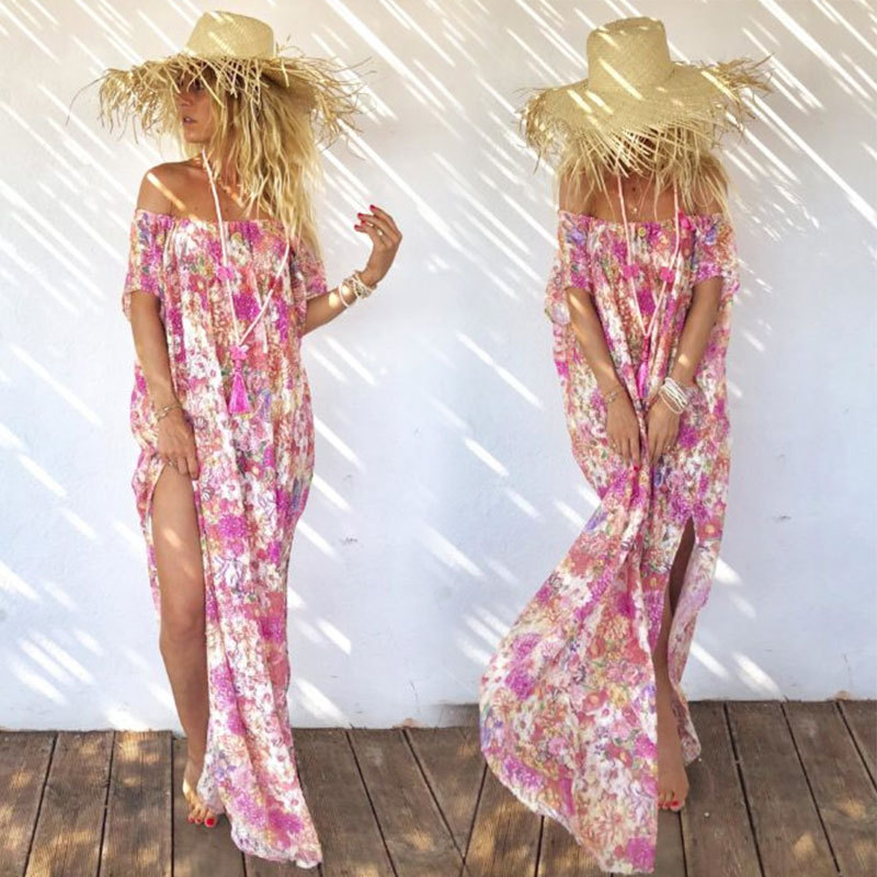 Шифоновый топ без лямок, пляжное платье, юбка, 2023, (Трансграничная торговля), Aliexpress, Amazon, стиль бохо