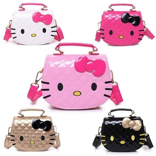 Cartoon children's bag, handbag, shoulder bag, crossbody bag, KT cat fashion cute princess bag, small backpack gift