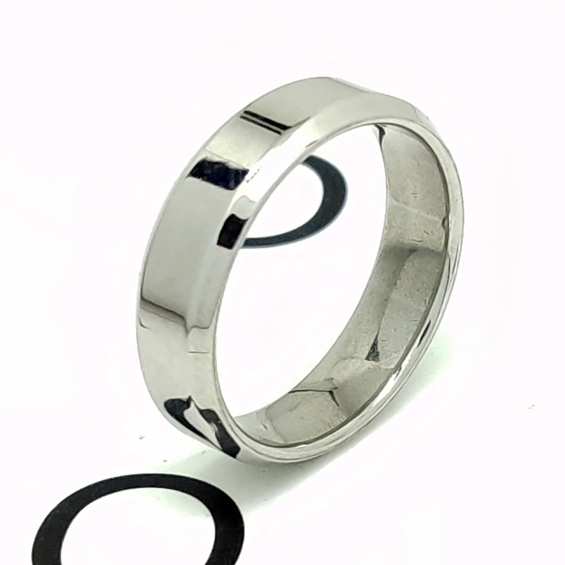 Geometric, Customization Laser Engraving Pattern Unisex Gender Simple Style 201 Stainless Steel Geometric Customization Laser Engraving Men Band Rings