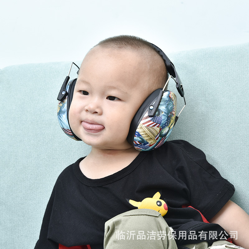 printing children protect Earmuff baby baby Soundproofing Noise Reduction Earmuff Sleep study Plane Decompression Noise abatement