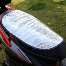 夏季电动车坐垫摩托车坐垫套防水防晒反光隔热晒不烫通用加大加厚