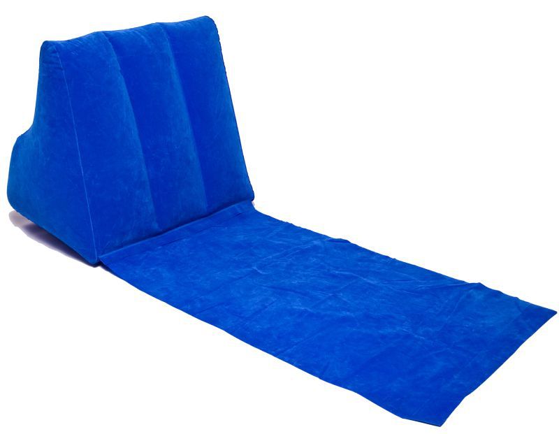 Outdoor travel inflatable triangle cushion PVC velvet beach cushion…