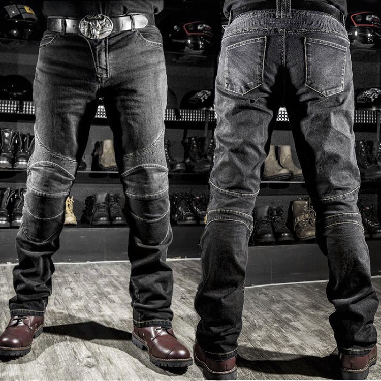 Motocicleta pantalones vaqueros hombres y mujeres Caballero equipo rodillera motocicleta anti-caída pantalones Denim off-road racing pantalones de verano