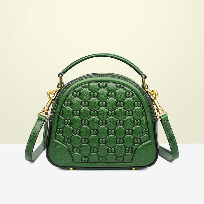 皮居士真皮女包2021新款牛皮手提包时尚复古大容量单肩斜挎包包女