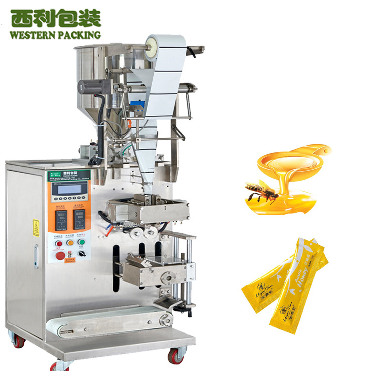 液体灌装机自动立式蜂蜜袋包装机全自动三四边封液体包装机