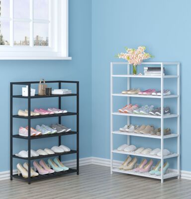 shoe rack simple and easy Assemble multi-storey Doorway Metal frame Plastic A partition Storage rack originality dormitory