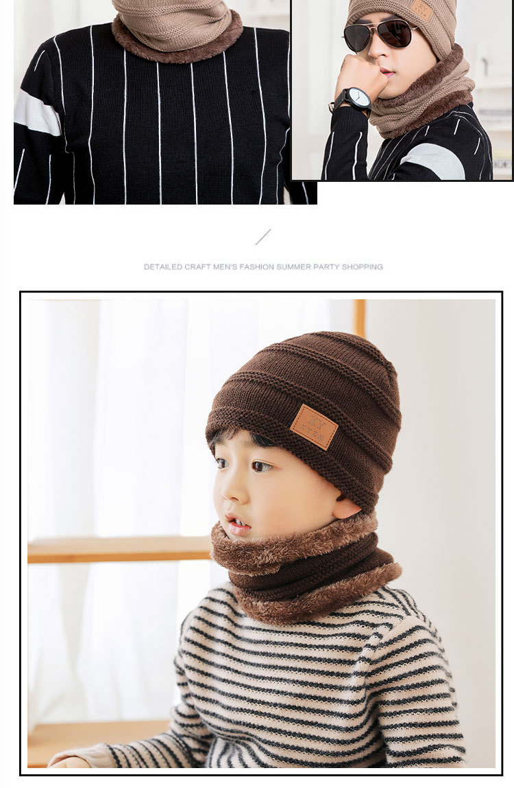 Kid's Men's Simple Style Letter Wool Cap display picture 4