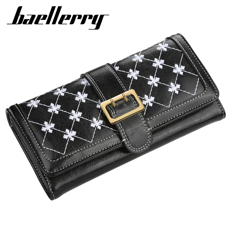 baellerry Вместительный кошелек, длинная маленькая клатч-сумка, корейский стиль, средняя длина