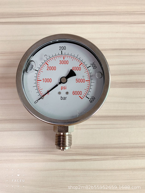 龙游亿佳销售各种规格不锈钢耐震充油压力表  Y100耐震充油压力表