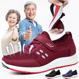 Демисезонная спортивная обувь для ходьбы подходит для мужчин и женщин для отдыха для матери, для среднего возраста, мягкая подошва