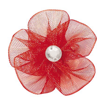 Yao Ming tejido a mano 3cm cinta flor horquilla accesorios decorativos DIY hecho a mano material de producción creativa cinta flor