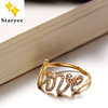 Alphabet LOVE Ring diamond pieces 18K gold Rose Gold U.S.A Imported Nvjie customized design