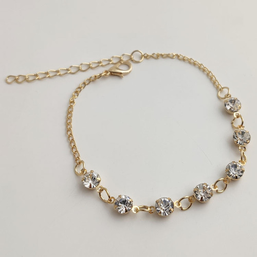 European and American cross-border accessories Summer simple fashion anklets Rhinestone hoop single-layer anklets