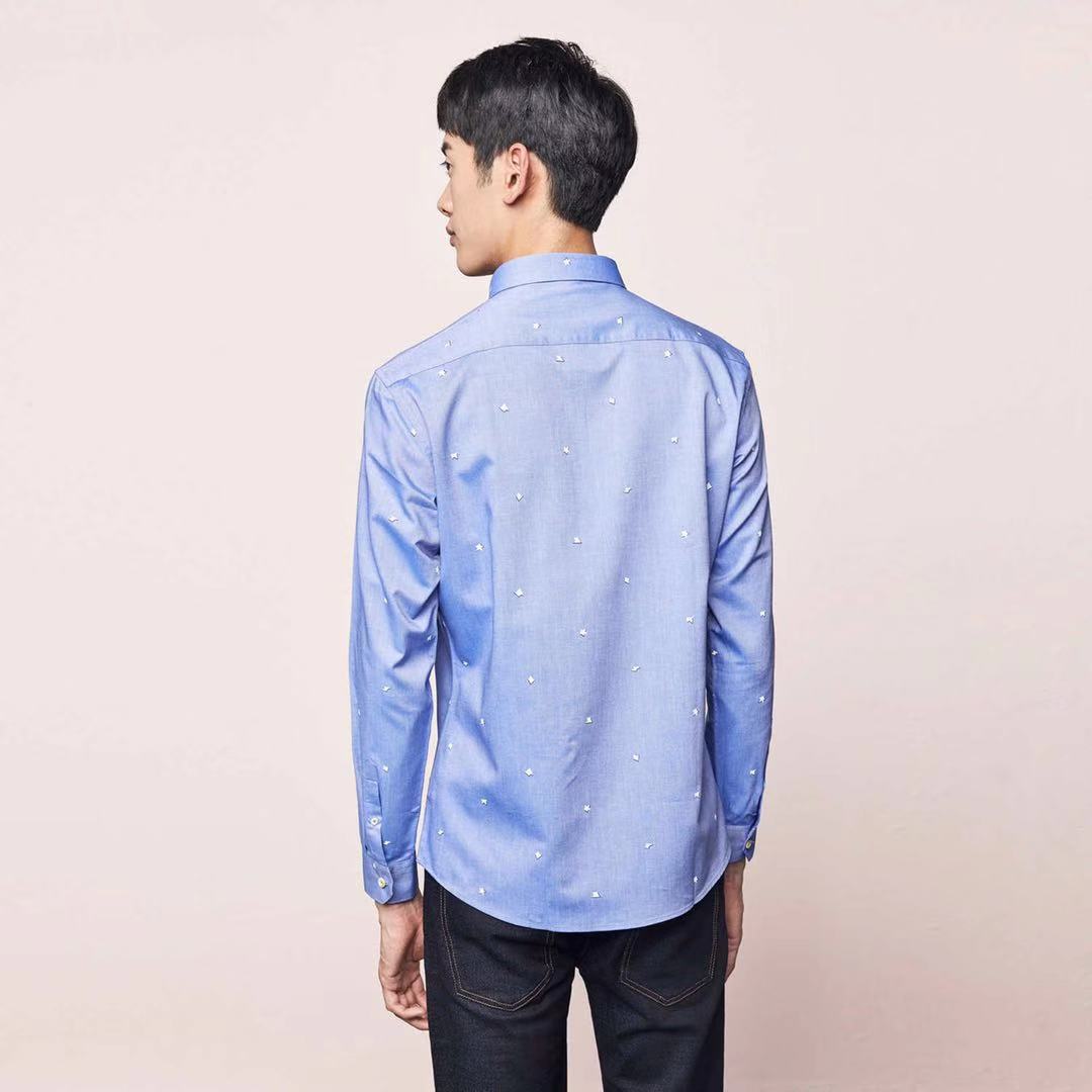 Spring cotton fitted shirt