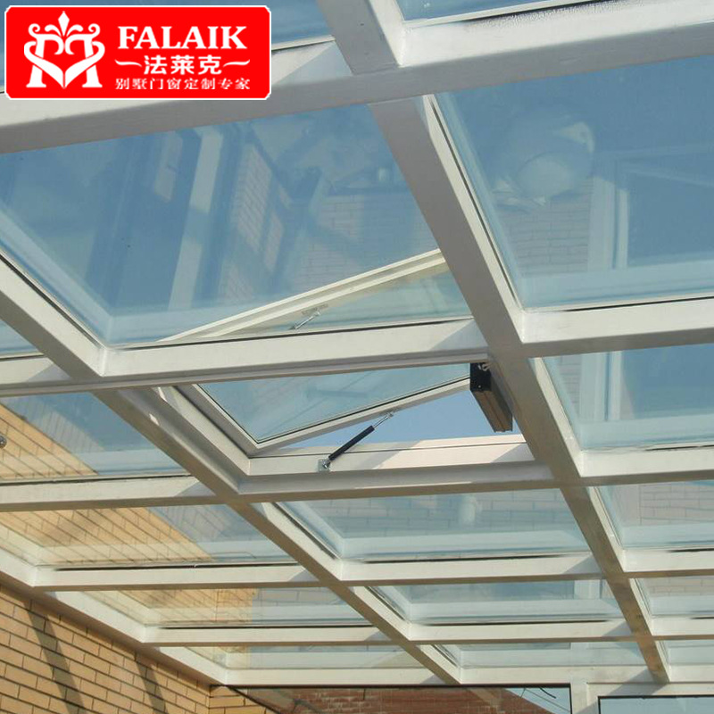 法莱克 阳光房自动天窗 别墅屋顶上悬天窗 电动开启窗 中悬采光窗