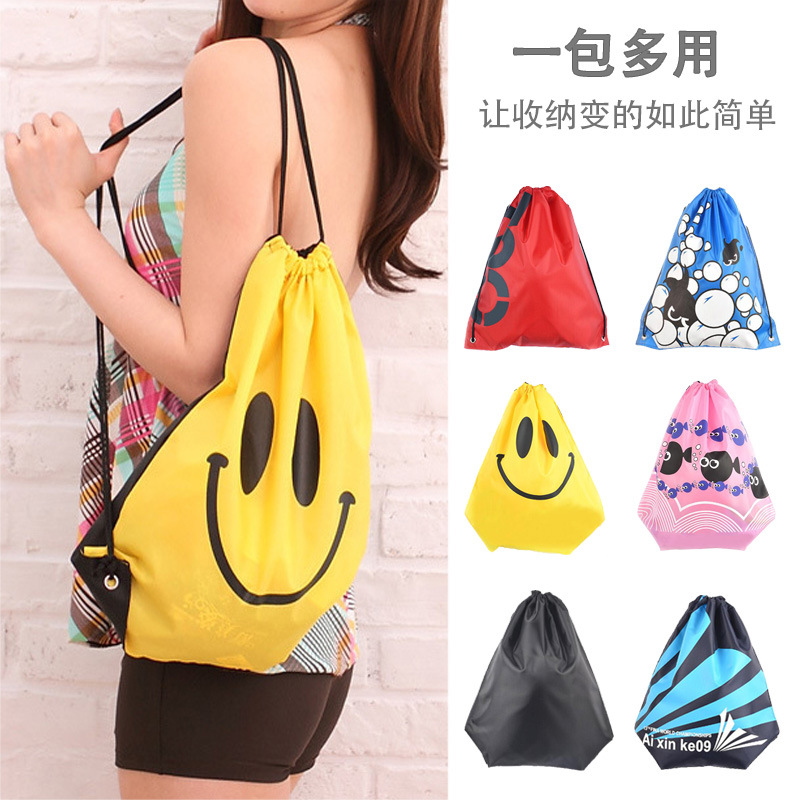 Customize LOGO Advertising packages leisure time Beach Bag Wash bags waterproof Backpack Swimming Storage bag Bundle pocket