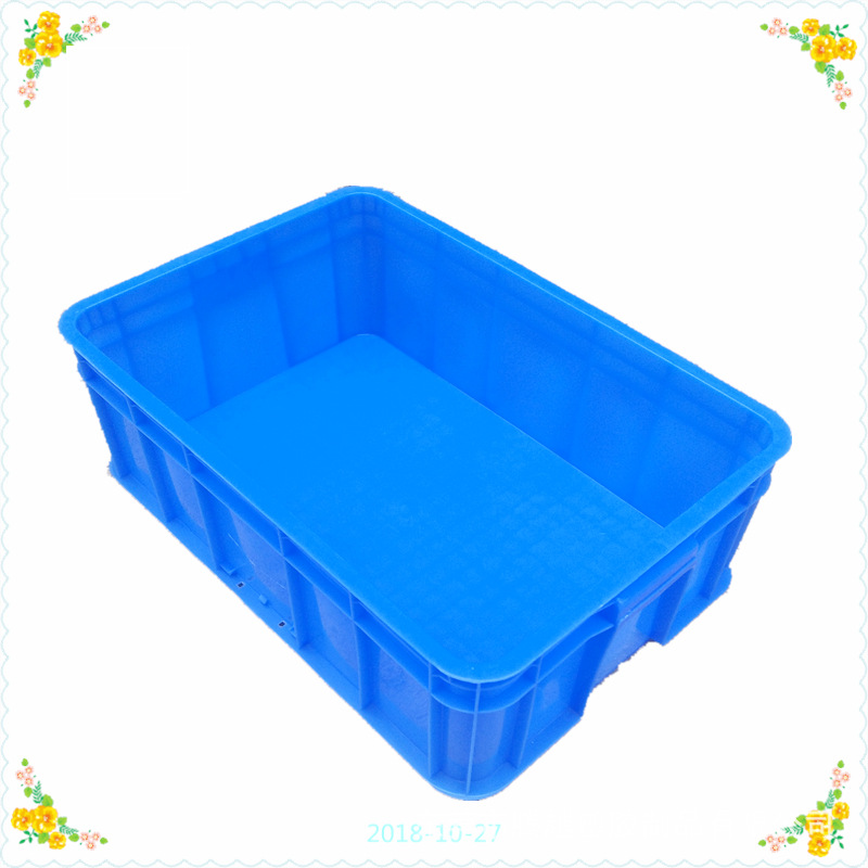 厂家供应600*300*210mm塑料周转箱 蓝色塑胶周转筐 24号塑胶箱