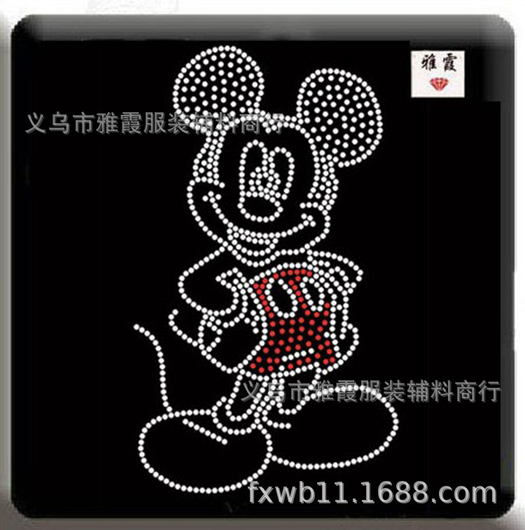 烫图批发　、烫钻　卡通图案　来图烫金个性潮流潮牌闪钻装饰