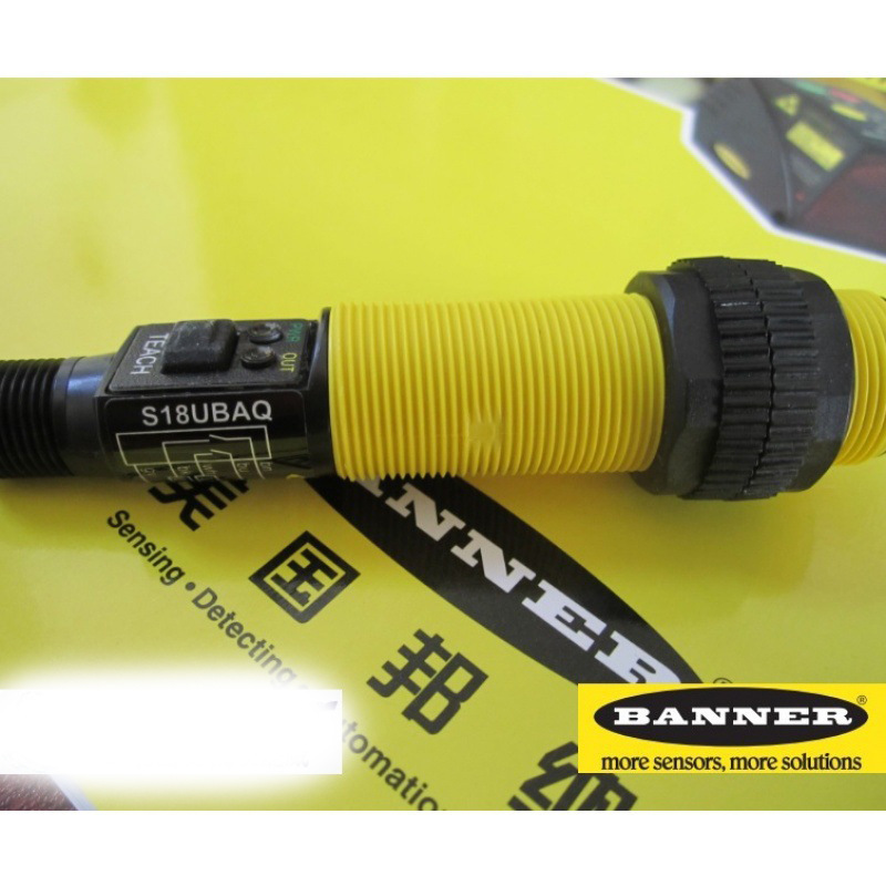 现货BANNER邦纳接近式超声波传感器S18UBA液位料位卷径检测开关
