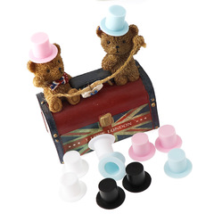 20 pcs/bag colorful clown hats plastic decorative mini hats Christmas craft accessories DIY hats