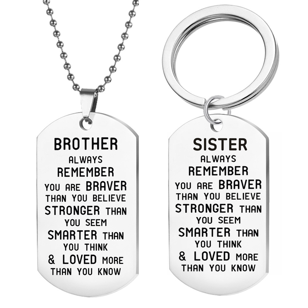 1 Piece Fashion Letter Stainless Steel Plating Unisex Pendant Necklace display picture 1