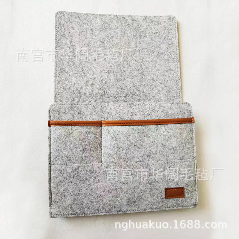 毛毡床头收纳挂袋置物袋学生宿舍杂物数码遥控书本收纳袋定制logo