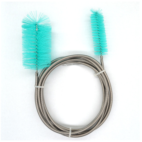 Fish tank water pipe unblocking cleaning brush stainless steel spring steel wire aquarium nylon wire fish tank pipe brush aquarium cleaning