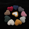 Corduroy clothing heart-shaped, velvet accessory