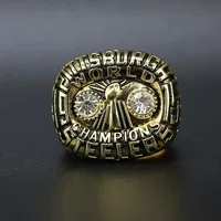 Кольцо стальной чемпион NFL Супербоул 1975 Pittsburgh steel мужское кольцо фильм сталь по индивидуальному заказу