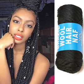 Brazil Brazilian Wool hair fiber braids yarn假发丙纶丝毛线球