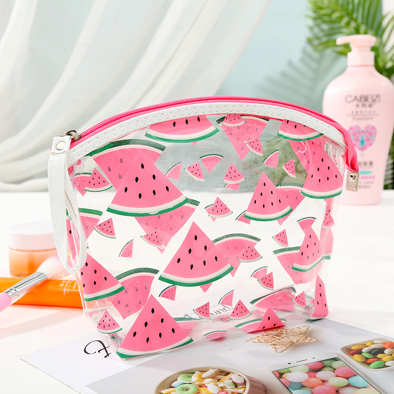 Femmes Moyen Toutes Les Saisons Pvc Fruit Style Classique Vêtement De Rue Fermeture Éclair Trousse De Maquillage display picture 4