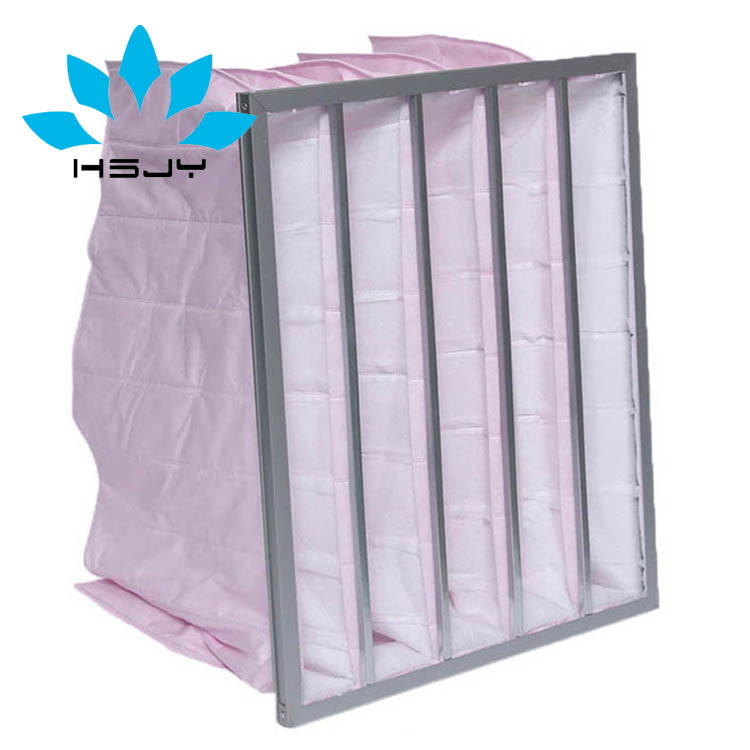 F7无纺布袋式过滤器空调箱过滤铝框中效袋式过滤器华思净宇直销|ru