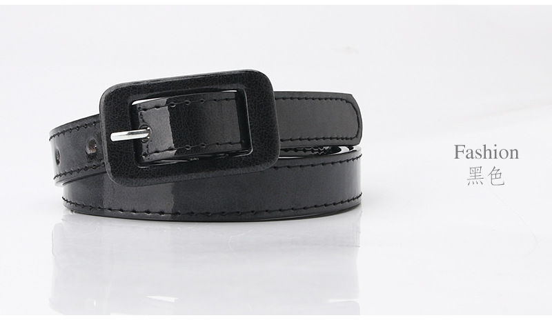 Basic Rectangle Pu Leather Iron Women'S Leather Belts display picture 9