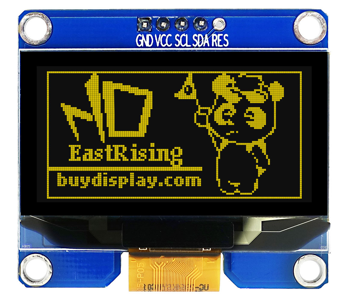 I2C Yellow 1.5 inch OLED Displ