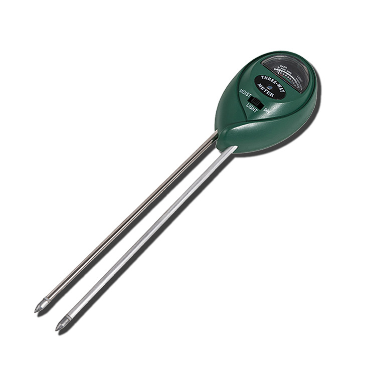 花园三合一土壤湿度计 PH光照度测试仪 园艺检测仪 土壤测试仪