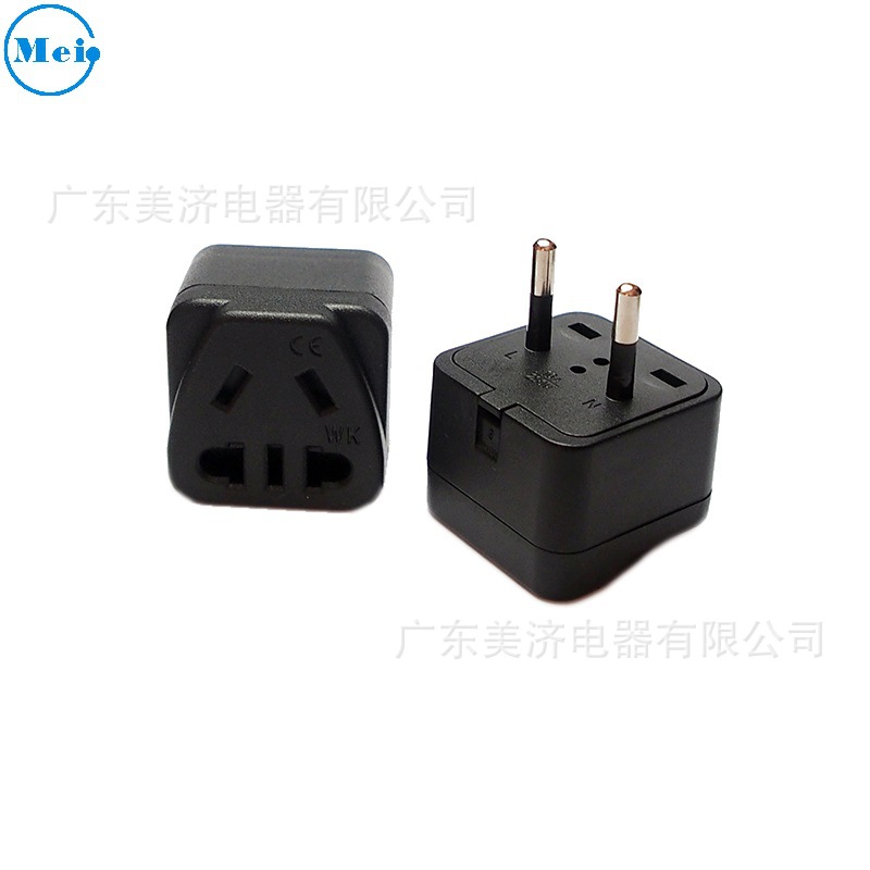 新国标  欧标转换插头4.00mm半胶转换插头 WK-9A-1