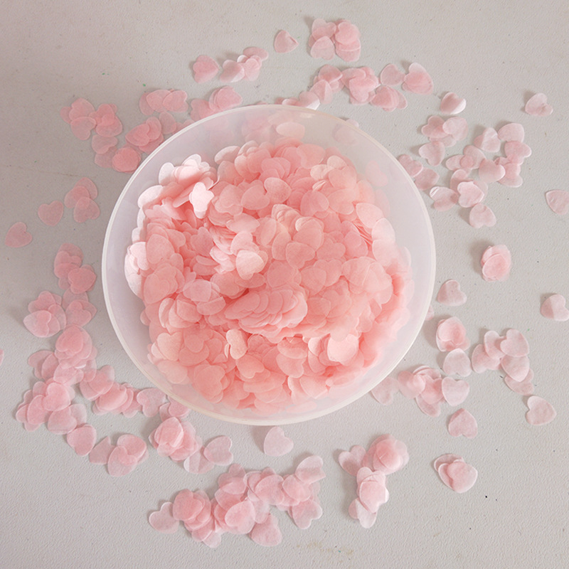 heart shaped light pink