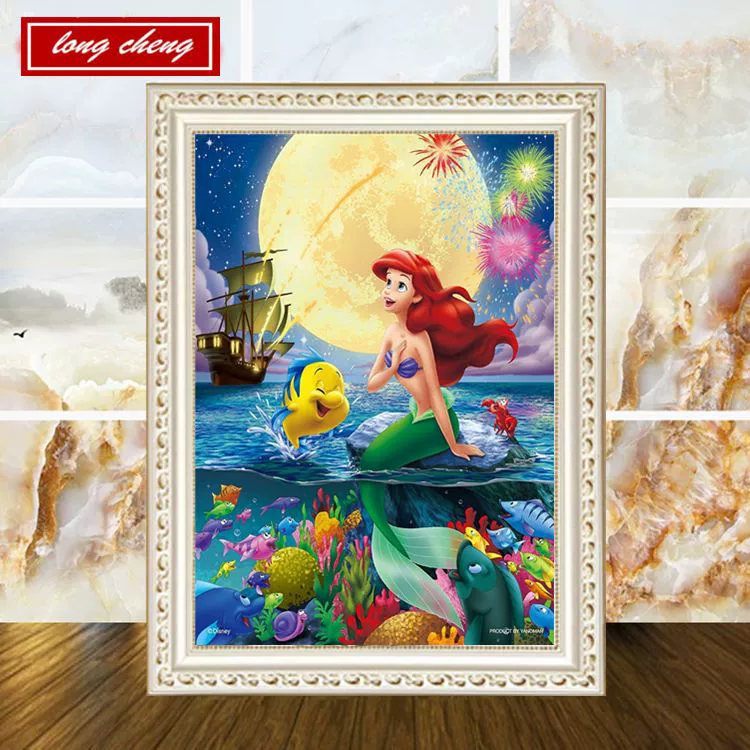 Посадочная плитка для Diamond Painting, Little Mermaid, стирка стразов, вышивка, прямые продажи от производителя